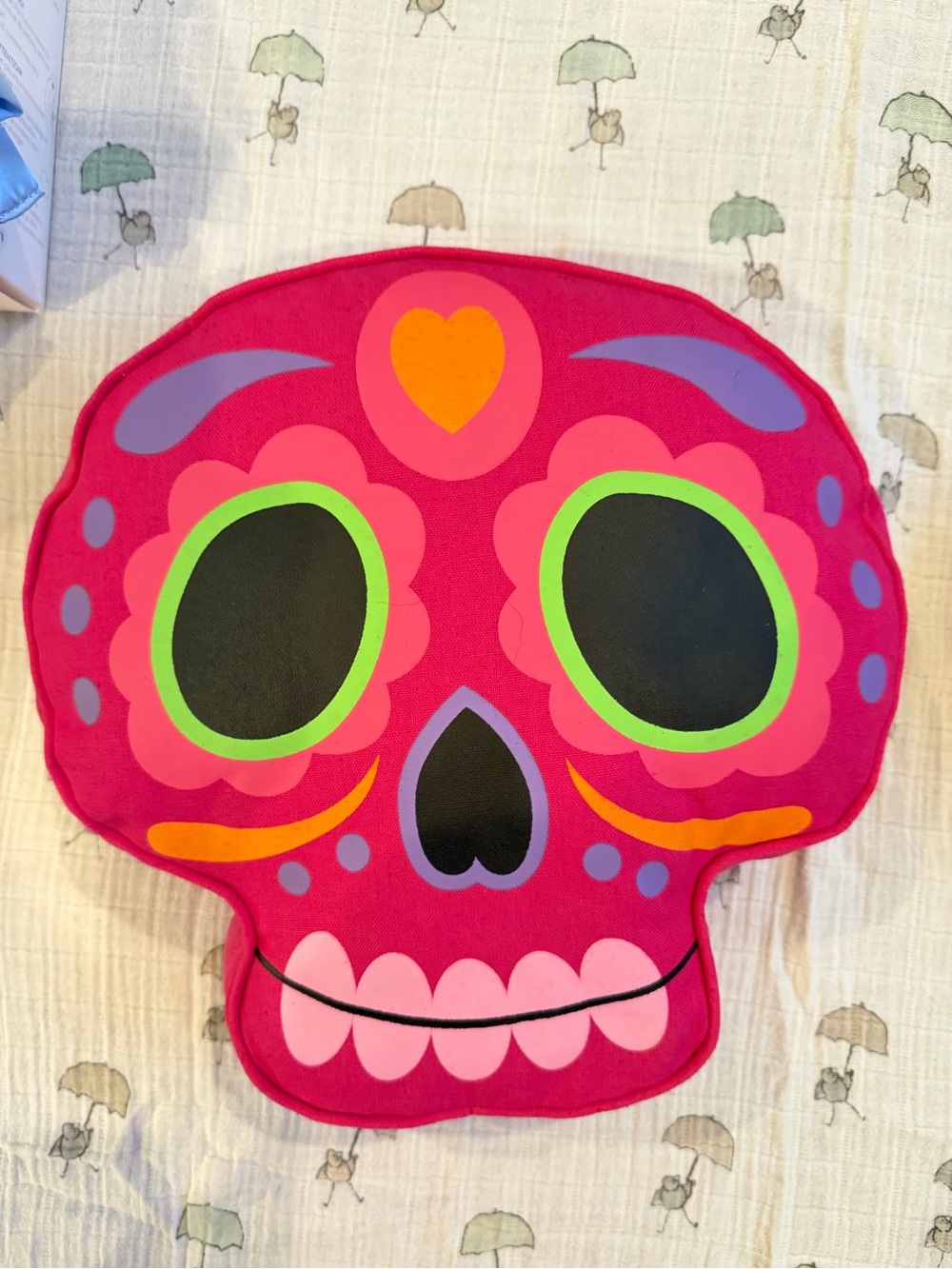 Sugar skull pillow nwt